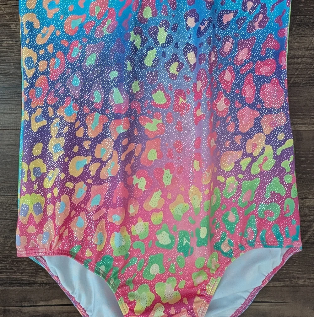 Rainbow Leopard Leotard
